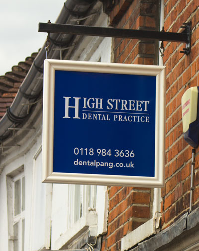 The sign outside